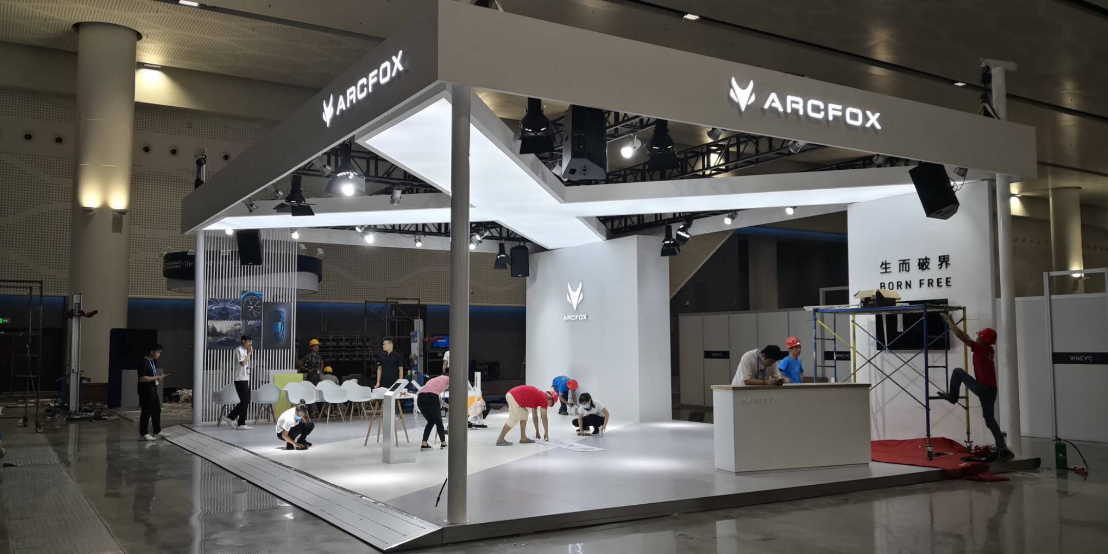 车展搭建,mg冰球突破十大平台展览